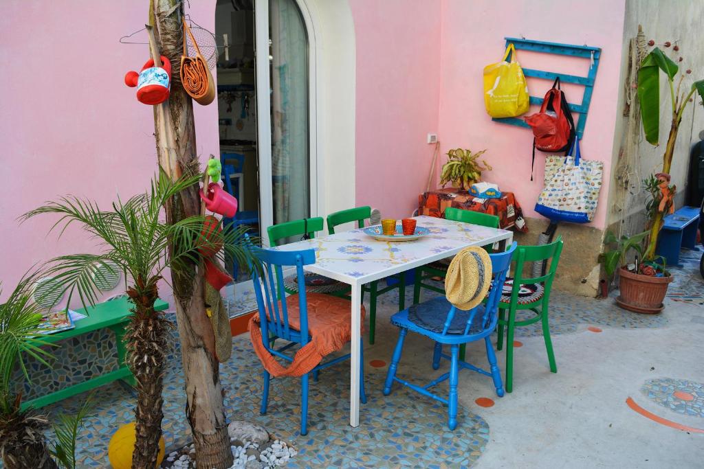 Outdoor dining area